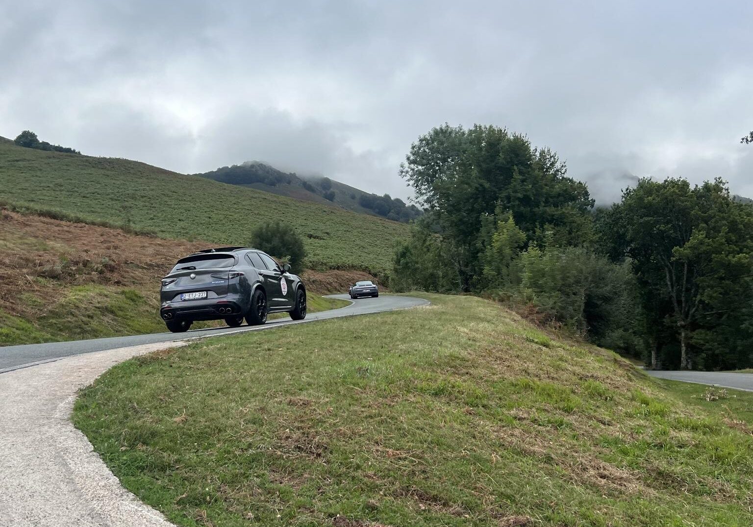 Wine Rally, Rally Damics; Through the Pyrenees Winding mountain roads and open landscapes.
